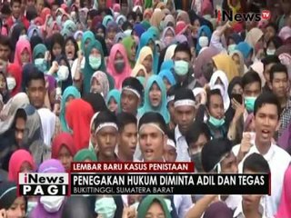 Ratusan Mahasiswa di Bukit Tinggi gelar aksi damai minta Ahok segera ditahan - iNews Pagi 24/11