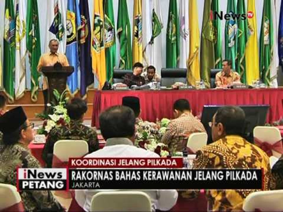 Rakornas Kemendagri dengan Gubernur seluruh Indonesia - iNews Petang 24/11
