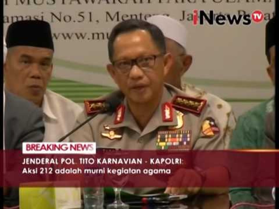 Polri akan bantu aksi bela islam III - iNews Breaking News 28/11