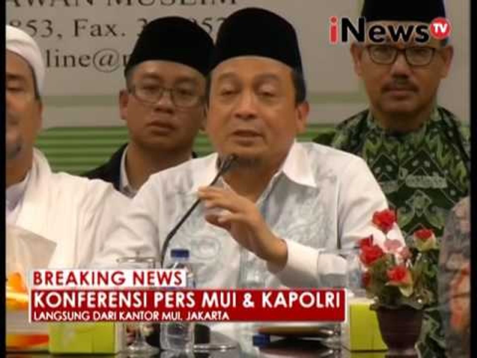 Breaking News 03 : Konferensi Pers MUI dan Kapolri  - iNews Breaking News 28/11