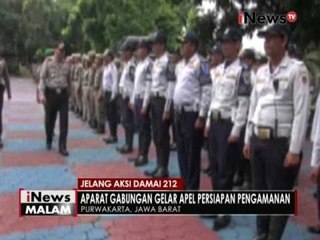 Aparat gabungan di Purwakarta gelar apel bersama, jelang aksi 212 - iNews Malam 29/11