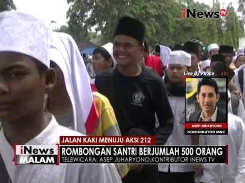 Telewicara : Kondisi terkini aksi jalan kaki menuju aksi 212 di Jakarta - iNews Malam 29/11