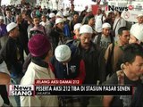 Peserta aksi 212 asal Jawa Timur telah tiba di Stasiun Senen, Jakarta - iNews Siang 01/12