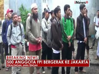 Ratusan anggota FPI Pekalongan Jawa tengah menuju Jakarta - iNews Breaking News 02/12