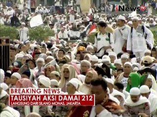 Peserta aksi damai 212 di Monas dengarkan Tausiyah - iNews Breaking News 02/12