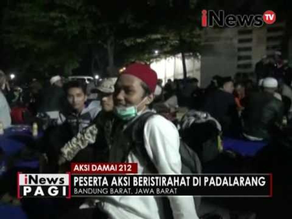 Aksi damai 212, peserta aksi beristirahat di Padalarang - iNews Pagi 01/12