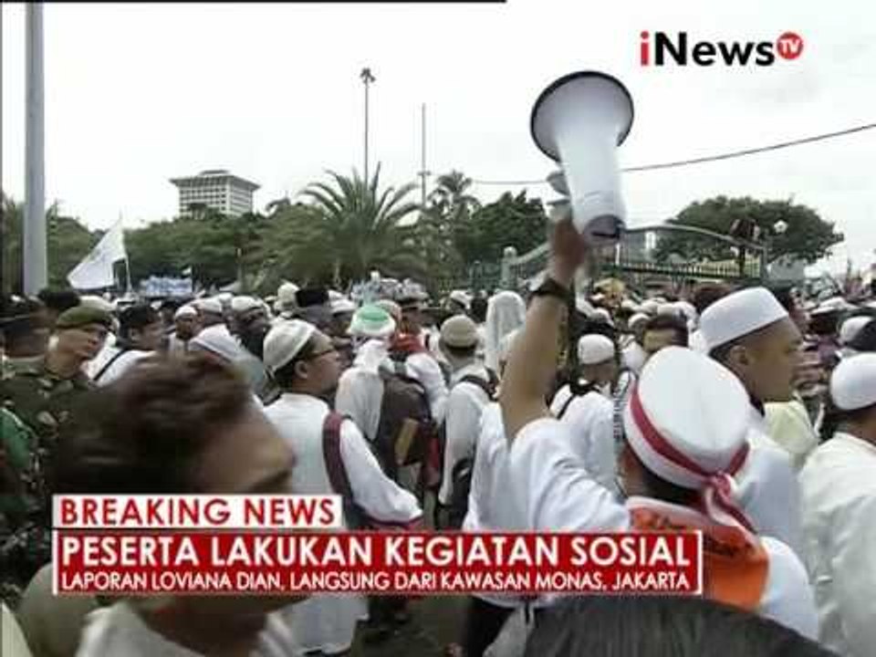 Live Report : Peserta aksi 212 lakukan kegiatan sosial - iNews Breaking News 02/12