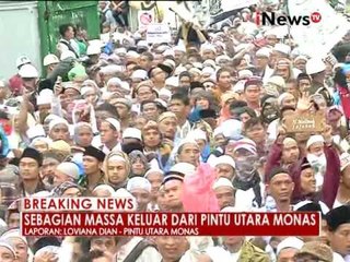 Live Report : Sebagian peserta mulai beranjak keluar Monas - iNews Breaking News 02/12