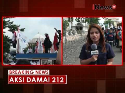 Live Report : Kondisi aksi damai buruh di kota Surabaya - iNews Breaking News 02/12