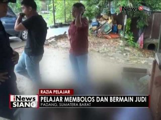 Pelajar yang membolos dan berjudi terjaring razia Satpol PP - iNews Siang 06/12
