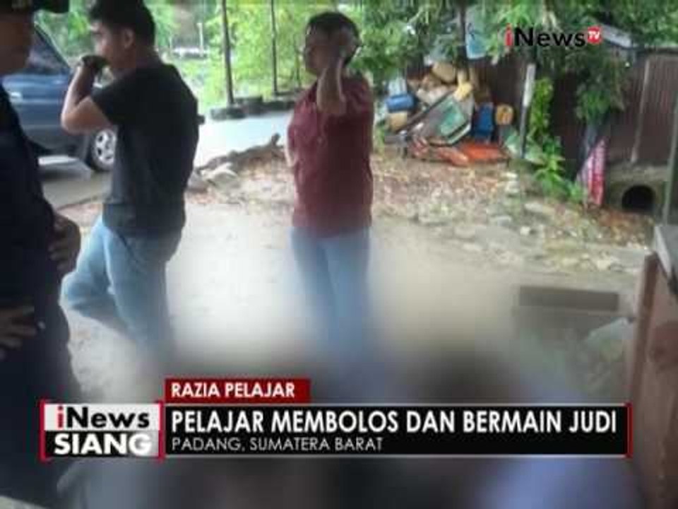 Pelajar yang membolos dan berjudi terjaring razia Satpol PP - iNews Siang 06/12
