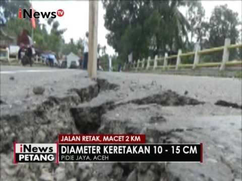 Pasca gempa, jalan - jalan di Aceh alami keretakan - iNews Petang 08/12