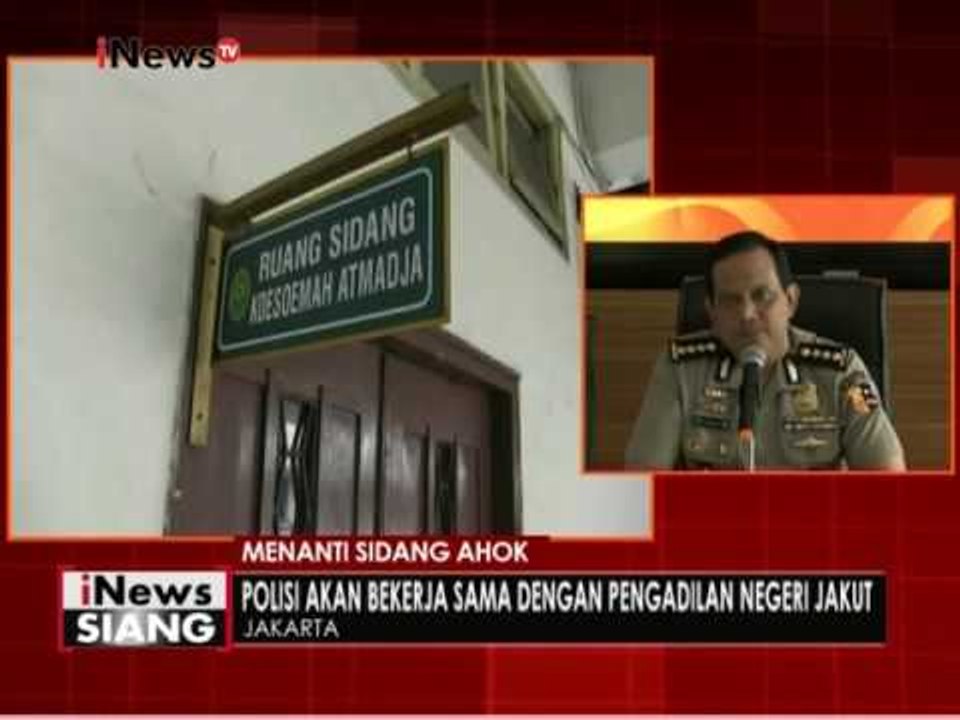 Mabes Polri menyarankan 2 lokasi untuk menggelar perkara sidang Ahok - iNews Siang 08/12