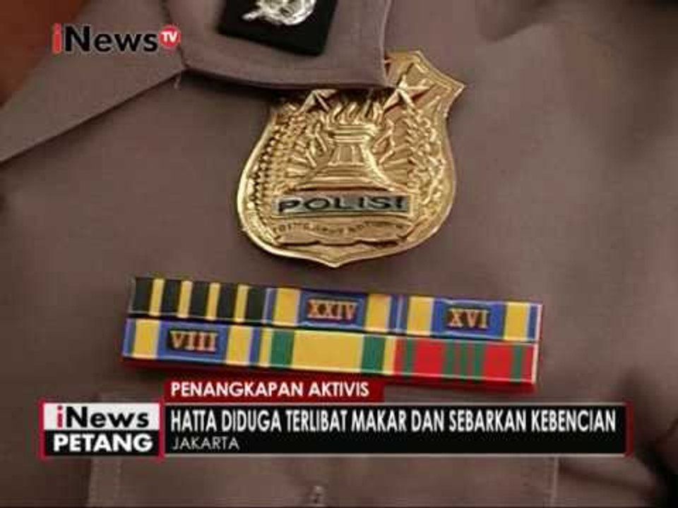 Mantan anggota DPR ditangkap Polisi karena diduga terlibat makar - iNews Petang 08/12