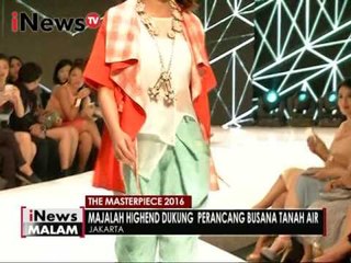 The Masterpiece 2016, pagelaran busana bertemakan Colortopia - iNews Malam 08/12