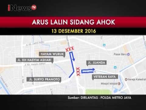 Polda Metro Jaya alihkan arus lalin yang melintasi lokasi sidang Ahok - iNews Malam 12/12