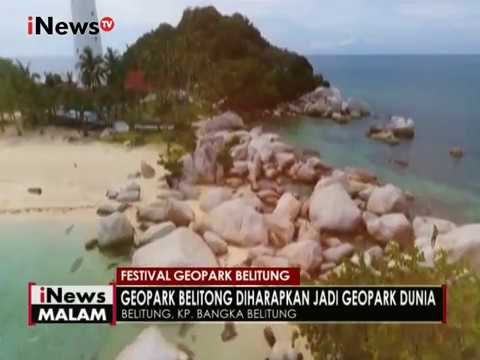 Dalam acara puncak Festival Geopark Belitung, peserta menyusuri kawasan Geopark - iNews malam 11/12
