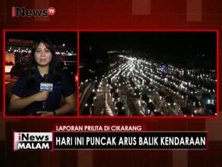 Live Report : Kepadatan kendaraan di Tol Cikarang Utama - iNews Malam 12/12