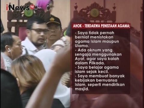 Hal - Hal yang dibacakan Ahok dalam nota keberatannya - iNews Breaking News 13/12