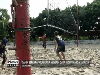 Sandiaga Uno bermain Voli bersama Atlet - iNews Malam 03/02