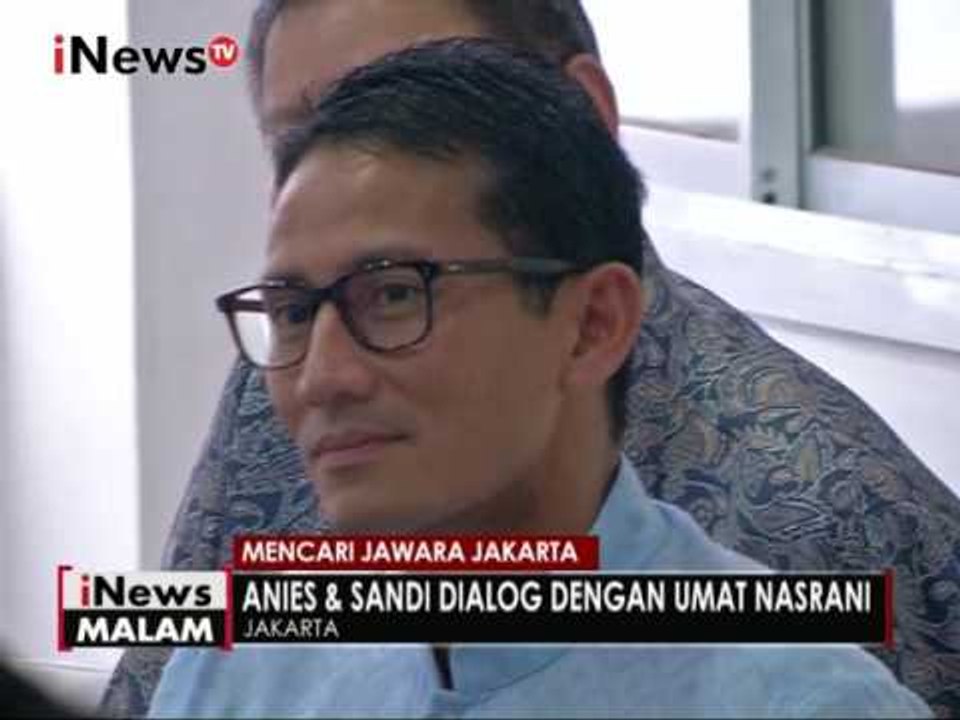 Anies & Sandi berdialog dengan umat Nasrani bahas kebijakan pembangunan Gereja - iNews Malam 14/12