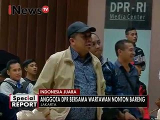Anggota DPR bersama wartawan nonton bareng final AFF - Special Report 15/12
