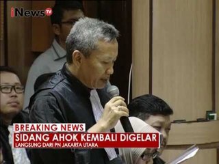 JPU mulai bacakan jawaban atas nota keberatan Ahok - iNews Breaking News 20/12