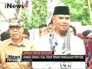 Ahmad Dhani mangkir 2 kali karena sakit - iNews Petang 20/12