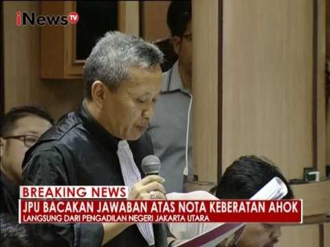 JPU : Terdakwa Ahok merasa paling benar - iNews Breaking News 20/12