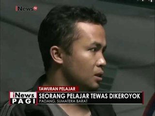 Seorang pelajar tewas di keroyok pemuda usai pesta orgen tunggal - iNews Pagi 21/12