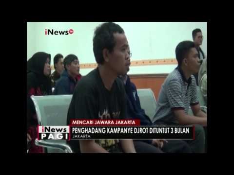 Terdakwa penghadang Kampanye oleh Djarot didakwa 3 bulan penjara - iNews Pagi 20/12
