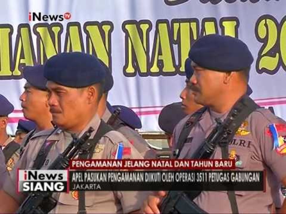 3511 Petugas gabungan gelar apel Operasi Lilin 2016 - iNews Siang 22/12