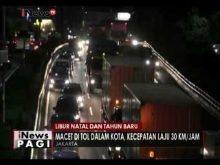 Arus Lalu lintas Tol dalam kota mulai padat menjelang libur Natal - iNews Pagi 23/12