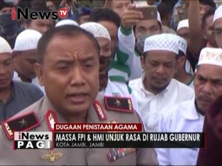 Dugaan Penistaan Agama, Massa FPI dan HMI unjuk rasa di Rujab Gubernur- iNews Pagi 26/12