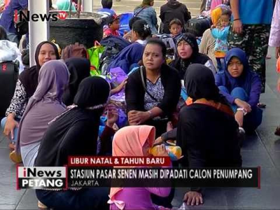 Libur Natal & Tahun Baru, Stasiun Pasar Senen masih dipadati penumpang - iNews Petang 26/12