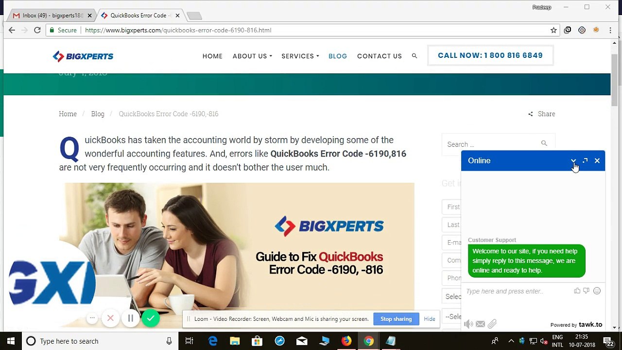 1800-816-6849 QuickBooks Error -6189, -816, Fix, Resolve, Support | Bigxperts