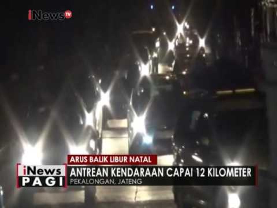 Kepadatan kendaraan arus balik di Pantura Pekal...