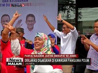 Partai Nasdem Jaktim "berpaling" untuk mendukung Anies-Sandi - iNews Malam 27/12
