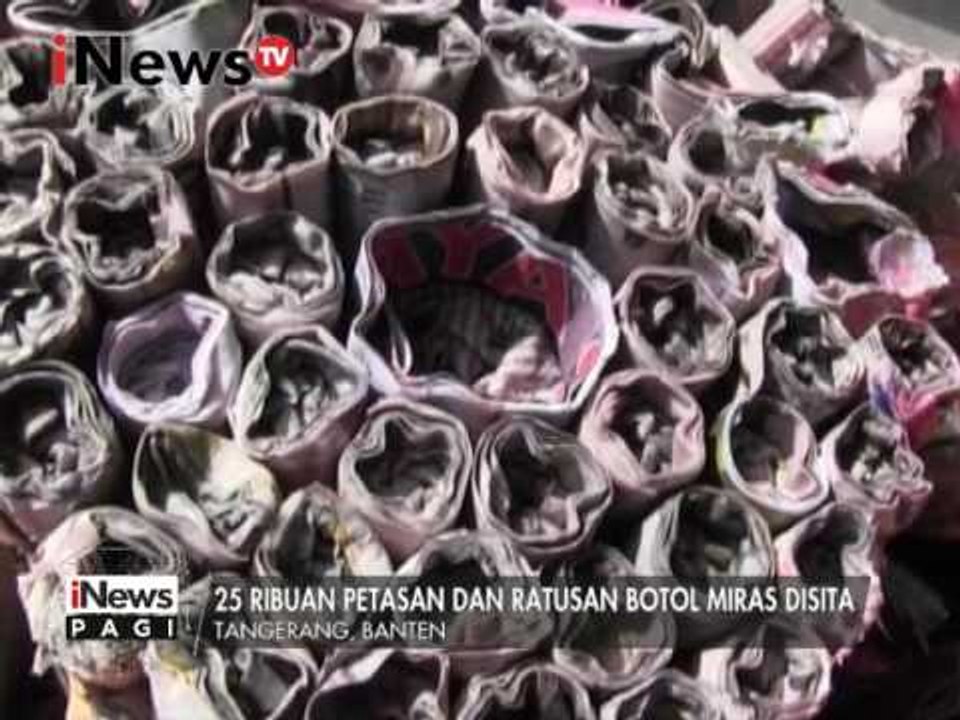 25 ribu petasan dan ratusan miras disita jelang tahun baru - iNews Pagi 30/12