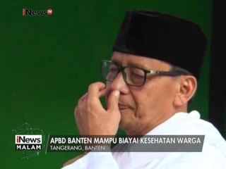 Descargar video: Cagub Banten Wahidin Halim berjanji berobat gratis jika dirinya terpilih - iNews Malam 29/12