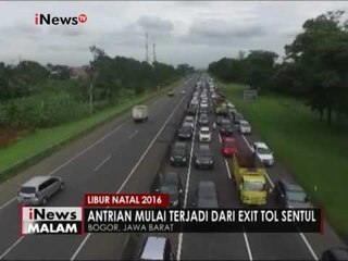 Arus Lalu Lintas menuju Puncak mengalami kepadatan mulai dari Tol Sentul - iNews Malam 25/12