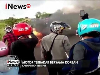 Tak sadarkan diri setelah bertabrakan, korban terbakar bersama motornya - iNews Pagi 03/01