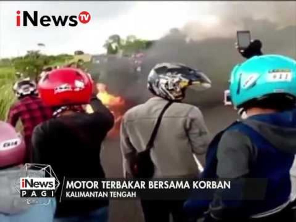 Tak sadarkan diri setelah bertabrakan, korban terbakar bersama motornya - iNews Pagi 03/01