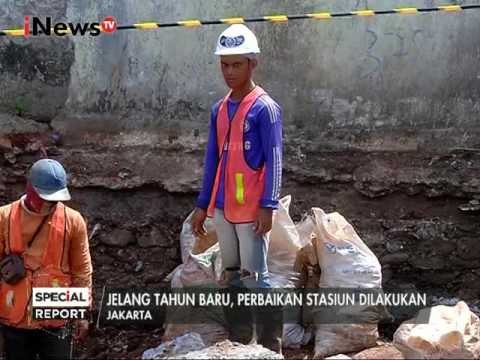 Jelang tahun baru, petugas benahi jalur kereta KRL Jabodetabek - Spesial Report 30/12