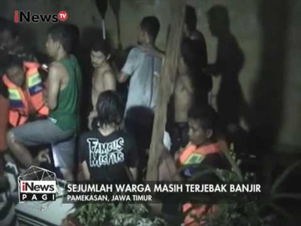 Tanggul jebol, warga di Pamekasan panik karena perahu karet terbatas - iNews Pagi 04/01