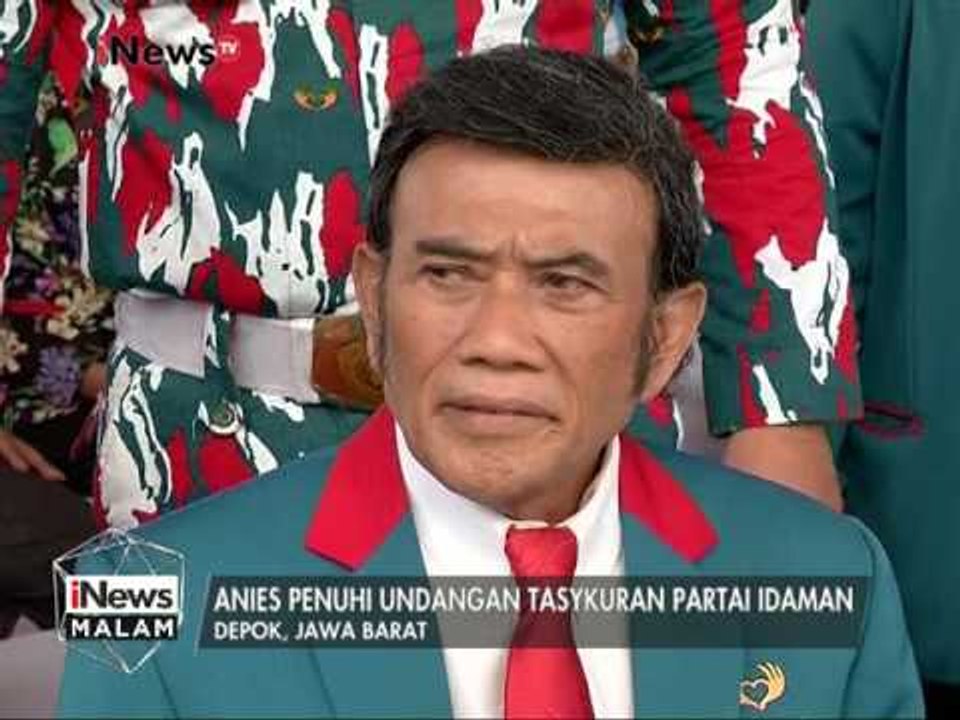 Anies Baswedan bertemu Rhoma Irama dan Kader Partai Idaman - iNews Malam 08/01