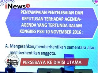 Persebaya berkompetisi di devisi utama - iNews Petang 09/01