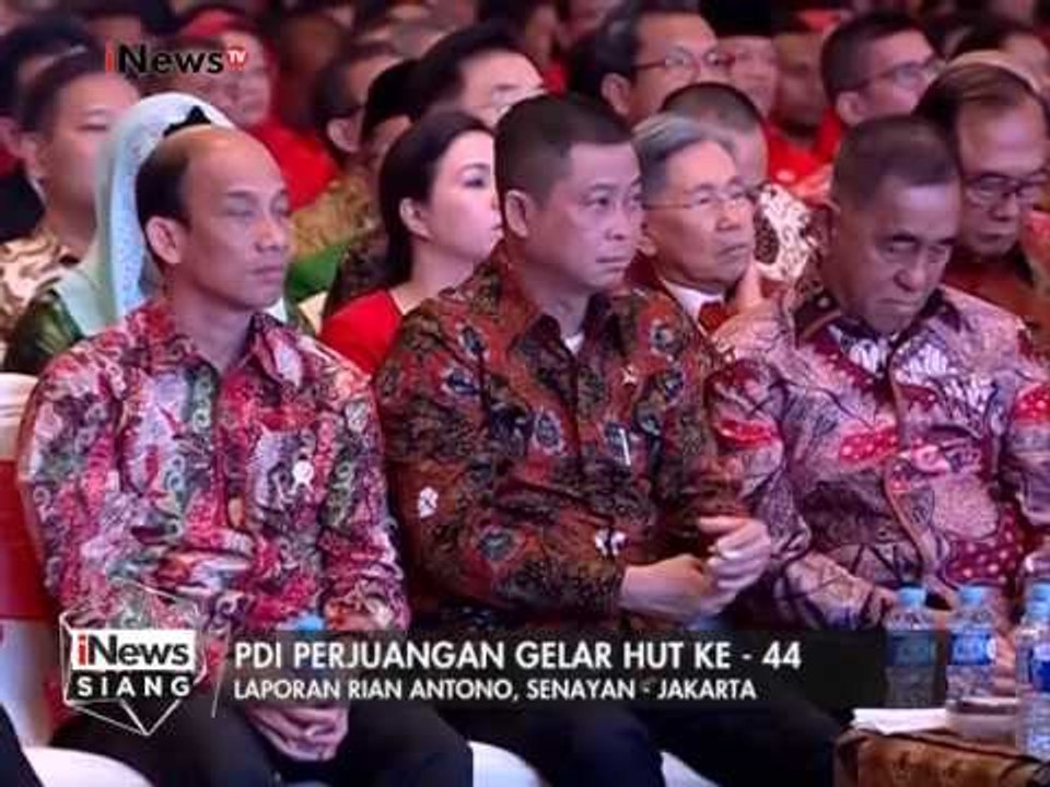 Live Report : PDI Perjuangan gelar HUT ke 44 - iNews Siang 10/01