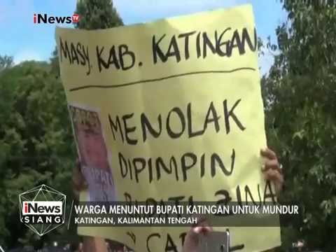 Warga menuntut Bupati Katingan mundur dari Jabatannya - iNews Siang 11/01