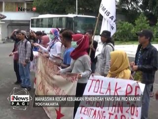 BEM & Elemen masyarakat berdemo tolak kebijakan Pemerintah menaikan harga - iNews Pagi 12/01